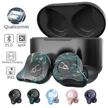 Sabbat E12 Ultra Marble Color TWS Bluetooth Слушалки Qualcomm V5.0 aptx Безжични Слушалки HiFi Слушалки С шумопотискане