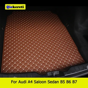 Обичай Подложка в Багажника на колата QIEKERETI за Audi A4 Седан Седан B5 B6 B7 Аксесоари за интериора