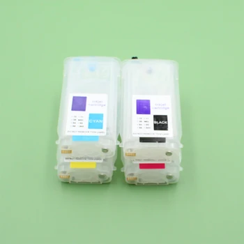 130 Мл 4-цветно мастило касета за HP 728, за многократна употреба мастило касета с чип за плотер HP Designjet T730 T830