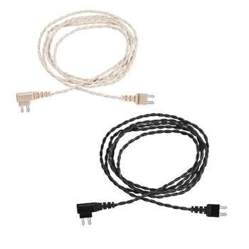 Висококачествен слухов апарат с 2-пинов кабел за корпуса, едностранен кабел, тел 75 см