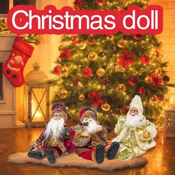 2020 НОВИ Коледни Украси Коледни Кукли на Декорация За Коледната Елха Иновативни Украшения във формата На Лос, дядо коледа и Снежен човек