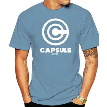 Гореща разпродажба 2022 година 100% памук Capsule Corp Логото на Dragonball Z Черна тениска