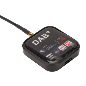 DAB + Портативен Радиоадаптер В Автомобилната Антена Скоростна Радио Тунер Type C се Захранва от цифровите DAB + Адаптер Тунер за Автомобилни Радиоприемници Android