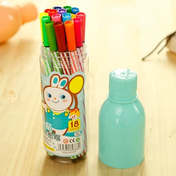 DL, Акварел писалка за рисуване писалка за детска живопис, продажба на едро творчески канцеларски материали, награди за фен на Фън 18 color drifting bottle sta