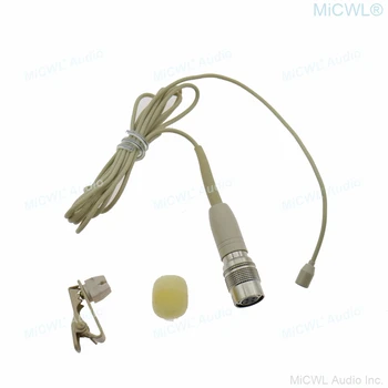 ATW46 Скрита Безжична Петличный Микрофон с щипка за вратовръзка На Ревера за микрофон Audio-Technica Wireless cW Plug BldyPack System Бежово