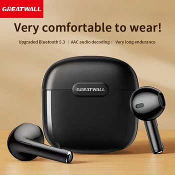 Безжични слушалки GREATWAL Bluetooth слушалки със сензорен контрол, мини-втулки, безболезнен ушите за всички смартфони