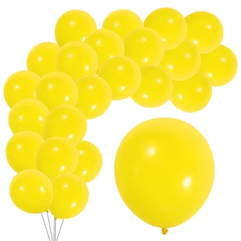 100 броя балони на рожден ден на Жълто сватбена Латексова емулсия Аксесоари за Декорация на партита за деца в закрито Детски бижута