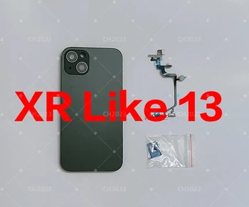 За iPhone XR ~ 14 подмяна на задната батерии средна рама, шаси XR like 14 от XR до 14 рамка + инструмент от XR до 13 Корпус със собствените си ръце Матиран