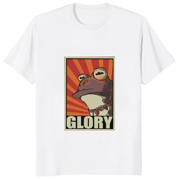 Мъжки t-shirt Glory с шарките на анимационни жаби, градинска дрехи, дамско тениска в стил Хипстер Хип-хоп, Ежедневна мода, Свободни Комфортна тениска унисекс