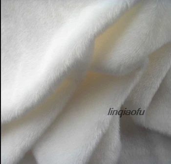 супер мека къса плюшен плат, мека декоративна кадифе плосък кадифе плат 150 см x 100 см