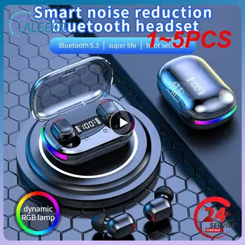 1 ~ 5ШТ Безжични слушалки Vitog KT10 WTS, съвместими с Bluetooth, led спортни слушалки, слушалки с шумопотискане и микро