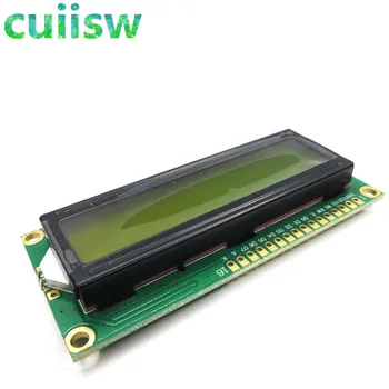 10ШТ модул LCD1602 1602 Зелен екран 16x2 Цифров модул LCD дисплей Контролер синьо-черна светлина
