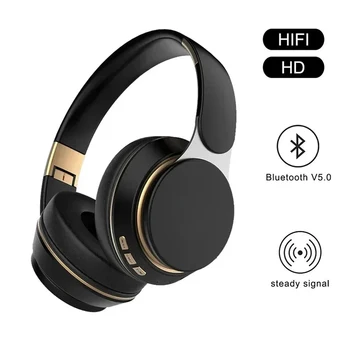 Безжични слушалки Bluetooth 5.0 Сгъваеми слушалки HiFi 9D Бас стерео слушалки Спортни слушалки с микрофон Слушалки