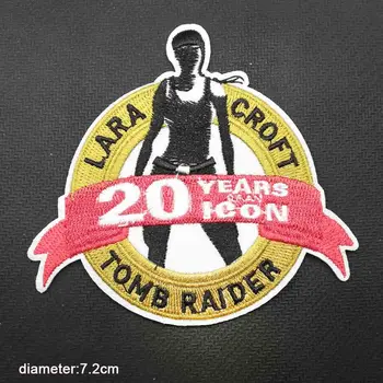 Tomb Raider Лара Ютия на Бродирани Тъкани, Нашивка За Дрехи За Момичета, Жени, Момчета на Едро