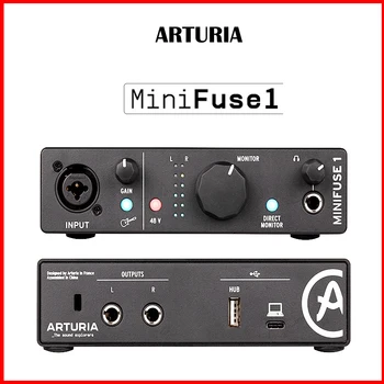 Професионална звукова карта ARTURIA MiniFuse 1 за записи в реално време, подключаемая и воспроизводимая За излъчване на говорене и продюсирования