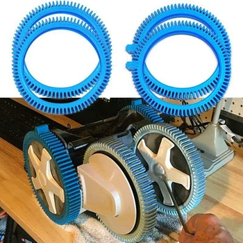 Комплект синьо / типът на предните гуми от 2 теми с суперкомпрессором 2X 4X Нажимные колела Синя гума за Hayward Финикс за пречистване на басейни