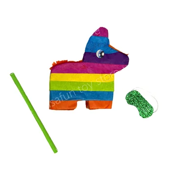 Куклена къща, миниатюрен цветен йори, мексикански йори, аксесоари за детски рожден ден, подпори