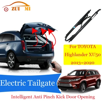 Автомобилен подемник багажника с електрически люк, Електрически багажник, люк задната врата, автоматично шофиране на задната врата за TOYOTA Highlander XU50 2013 ~ 2020