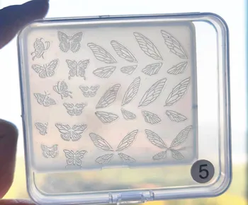1 бр. 3D акрилни форма за нокти с крило от пеперуда, силиконови плоча за релеф, декорации за нокти, продукти за нокти със собствените си ръце, аксесоари за нокти