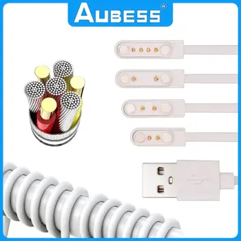 Универсално зарядно за смарт-часа 60-см магнитен кабел за зареждане 2-пинов 4-пинов USB-кабел за зареждане аксесоари за детски часа Q12