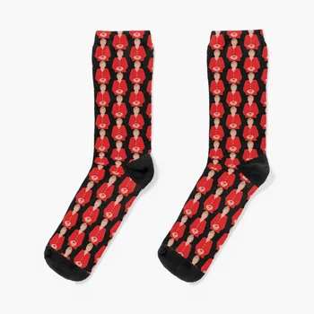 Чорапи Ангела Меркел, идеи за подаръци за Свети Валентин, топли мъжки зимни спортни чорапи с пръсти, женски, мъжки
