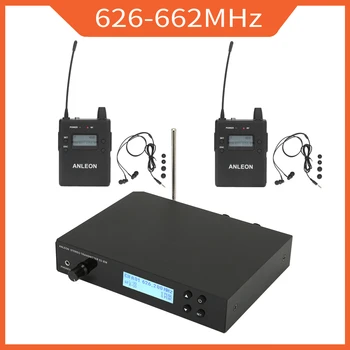Оригиналът е за ANLEON S3 Ear Return System Професионална Безжична Система за Мониторинг слушалки 626-662 Mhz 110-240 v с 2 Приемници
