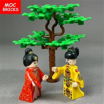 Тухли MOC Джан Чуньхуа Китайската династия Мин Императорска гвардия на трите царства Фигурки градивните елементи на Играчки Кукли за деца