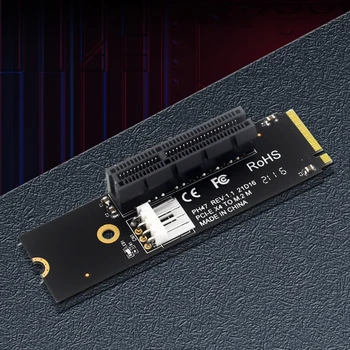 NGFF M. 2 За PCI-E 4X SATA Power Странично е Съвместим с Адаптер за Преобразуване на интерфейса PCI-e X1 X4 X8 X16