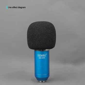 Поролоновый Микрофон на Предното Стъкло за Blue Yeti Yeti Pro Делото Конденсаторного Микрофон Поп-Филтър на Капака на Микрофона на Предното Стъкло на Вокална Будка