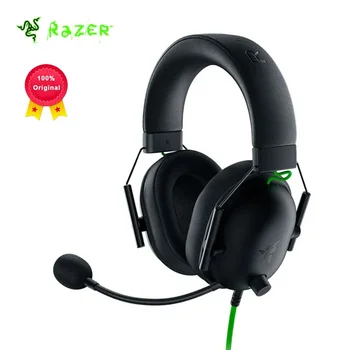100% Оригинални слушалки Razer BLACKSHARK V2 X, слушалки за киберспортивных игри с микрофон, слушалки за игри със съраунд звук 7.1.