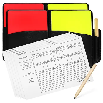 2 комплекта комплекти футболни картички рефер карандашные таблицата с резултати за футбол волейбол