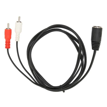 Аудио кабел DIN 7-Пинов-2RCA 4,9 фута DIN 7-Пинов-2RCA-кабел Чист звук за озвучаване на промишлено оборудване