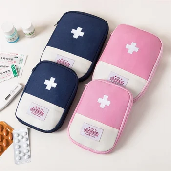 Преносима аптечка, Сладък комплект за първа помощ, медицински комплекти за спешна помощ, за Органайзер за съхранение таблетки на открито, чанта за пътуване