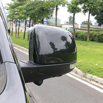 ABS Въглеродни Влакна от Страна на Огледалото за Обратно виждане на Автомобила Капакът на Корпуса Апликации са Подходящи За Jeep Grand Cherokee WK2 2014 2015 2016 2017 2018