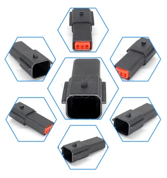 3-контактни однорядные обжимные конектори с печата molex, герметизированные