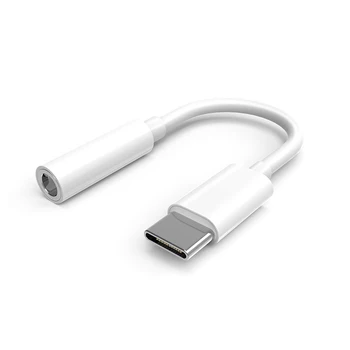 1бр USB Type C До 3,5 ММ, Слушалки/Конектор За слушалки и Кабел-Адаптер Type C Штекерный Порт 3.5 ММ Стереогарнитуры Вграден Декодер
