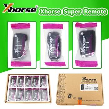 Xhorse XEDS01EN/XEFO01EN/XEMQB1EN VVDI Super Remote с чип XT27A66 Работи за VVDI2 /MINI Key Tool / Max