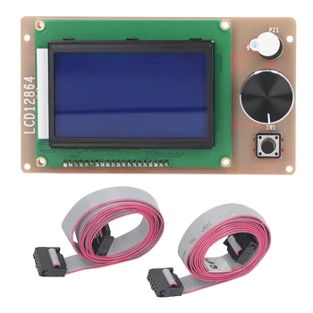 LCD екран LCD дисплей на Екрана на дисплея RAMPS1.4 Графичен интелигентен дисплей Смяна на платка контролер за 3D-принтер Anet A8 Plus