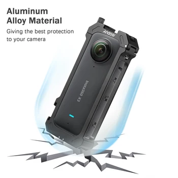 Камера-камера за Insta360 X3 Selfie Stick 28 см-110 см Регулируема дължина от алуминиева сплав за смяна на аксесоари за видеоблогов