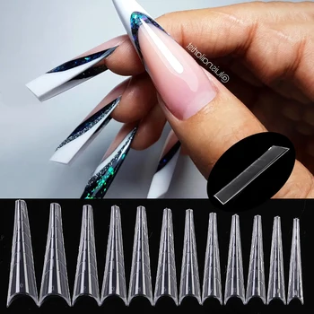 Натрупване на гелевых нокти Режийни Върховете на ноктите Акрил UV-гел-лак за режийни пръстите Бързото Натрупване на Форми Скулптура на Пълно Покритие на Върховете на ноктите Маникюр