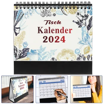 Настолен календар в 2024 година Офис на месец напред Adviento Maquillaje Нежна студентски хартия