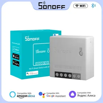 SONOFF MINIR2 Двустранен Превключвател Wifi Mini Smart Home Swcith Безжично Дистанционно Управление Работи с eWeLink Алекса Google Home