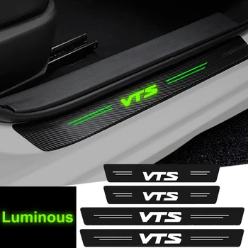 Светлинен украса за кола за Citroen VTS, лого, етикети на прага, Защитно фолио, на прага на багажника, лента на бронята, светещи стикери