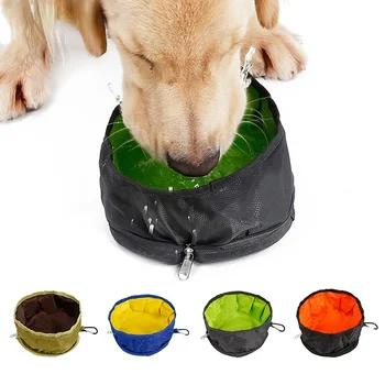 Преносима купа за пиене на домашни кучета Сгъваема купа за хранене на кучето Кученце Котки Външна Сгъваема купа за домашни любимци