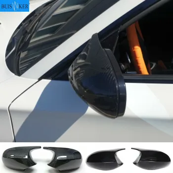 2 ЕЛЕМЕНТА Покриване на Огледала от Въглеродни Влакна/ABS E90 Cover Капаци Огледала за Обратно виждане на Автомобила Директен Заместител За BMW E90 E91 08-11 E92 E93 10-13 ИРТ
