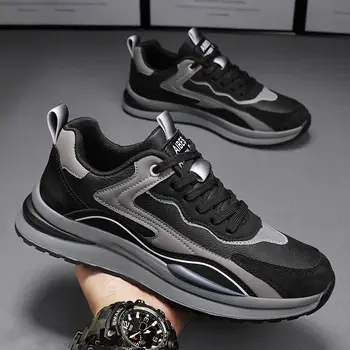 Мъжки ежедневни обувки, Нова тенденция, Дишащи спортни обувки за бягане, нескользящие обувки за тенис, обувки за баскетбол, обувки за бягане