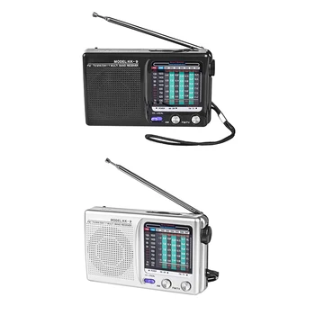 Преносимо радио AM/FM / SW с горивото за вътрешно, външно и аварийно използване, радио с говорител и жак за слушалки