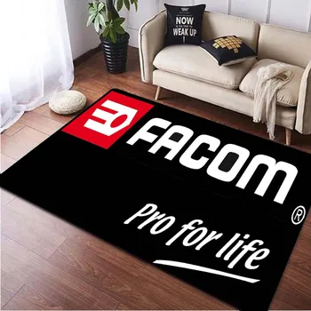 FACOM Tools Logo Area Rugs Голям Килим за Хол, Спалня, вътрешна Украса на Дома, Подложка За Пода, Мека против хлъзгане, Килими, Постелки