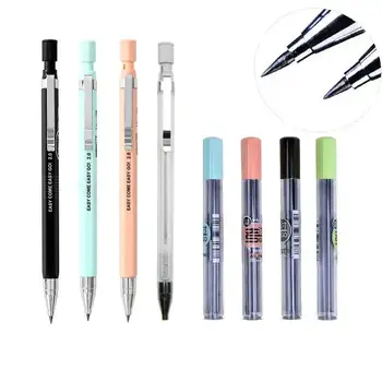 Механичен молив Kawaii цвят карамел, пръчка за пълнене на моливи 2,0 мм за офис канцеларски материали, детски подарък за изпита, резервни Корейски канцеларски материали