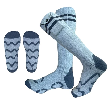 Зимни чорапи с отопление, акумулаторни чорапи с интелигентен топъл, миещи се батерии за спорт на открито, на къмпинг, туризъм, каране на ски
